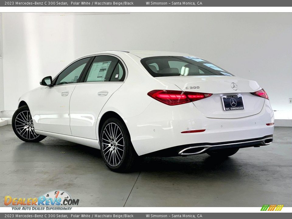 2023 Mercedes-Benz C 300 Sedan Polar White / Macchiato Beige/Black Photo #2