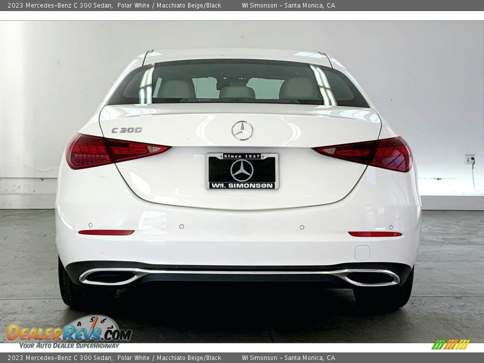 2023 Mercedes-Benz C 300 Sedan Polar White / Macchiato Beige/Black Photo #3