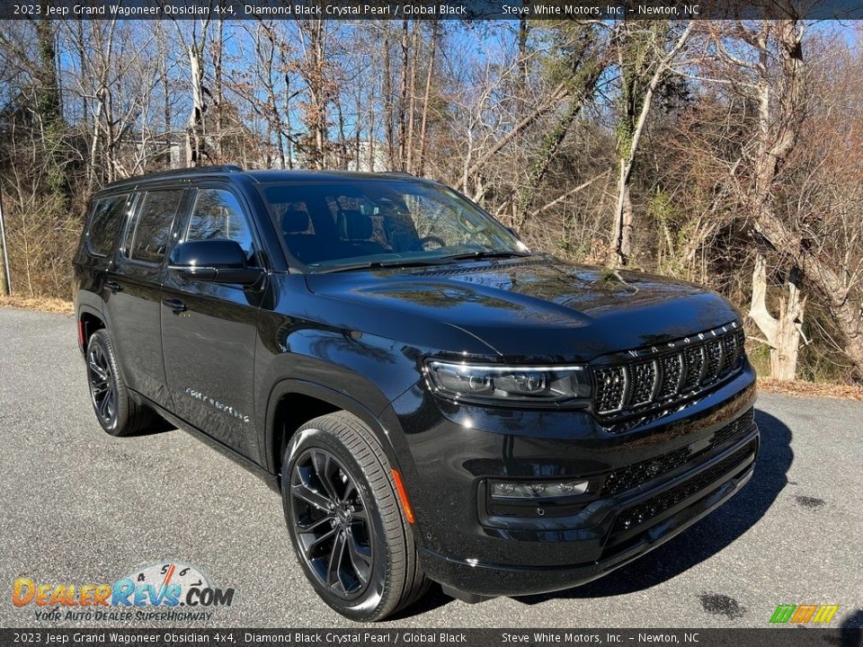 2023 Jeep Grand Wagoneer Obsidian 4x4 Diamond Black Crystal Pearl / Global Black Photo #4