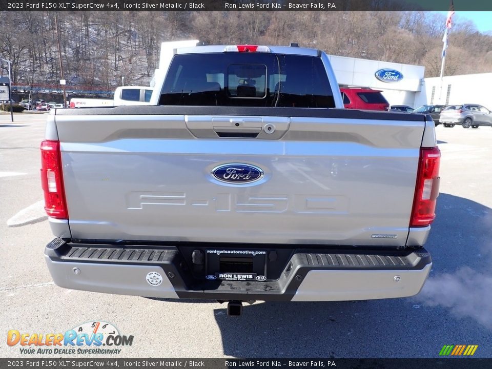 2023 Ford F150 XLT SuperCrew 4x4 Iconic Silver Metallic / Black Photo #7