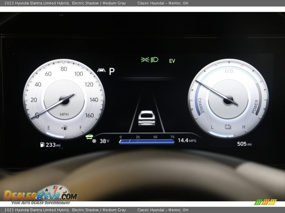 2023 Hyundai Elantra Limited Hybrid Electric Shadow / Medium Gray Photo #8