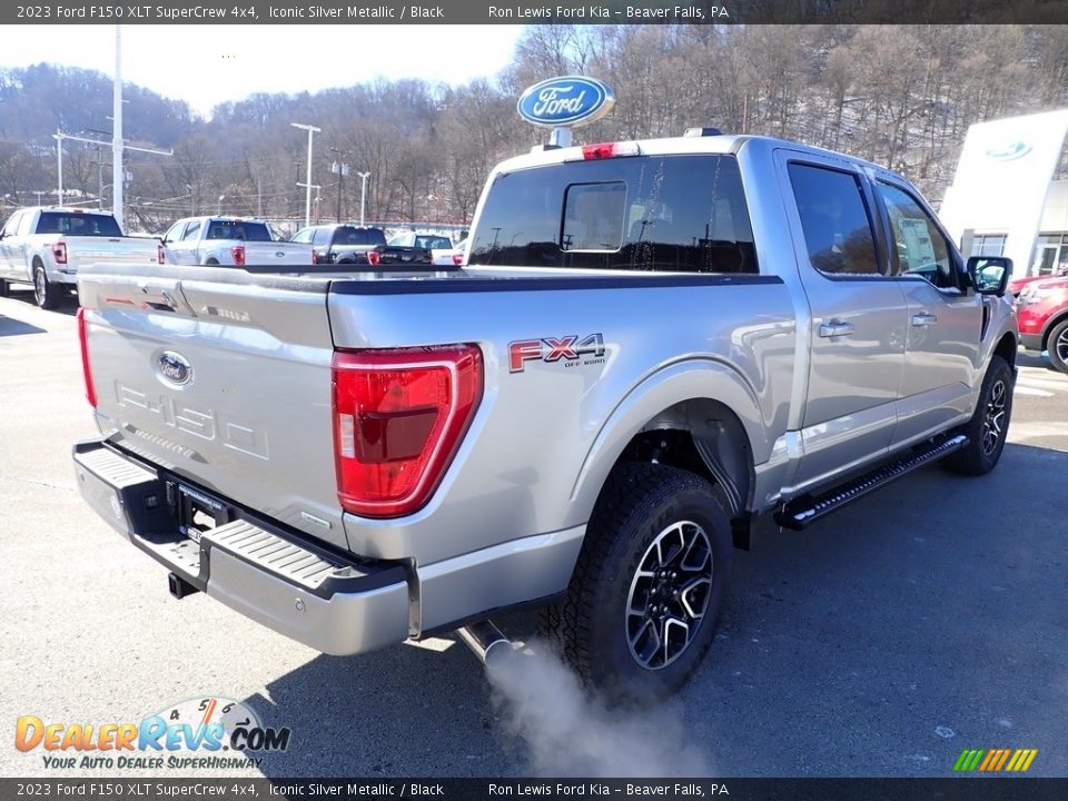 2023 Ford F150 XLT SuperCrew 4x4 Iconic Silver Metallic / Black Photo #8