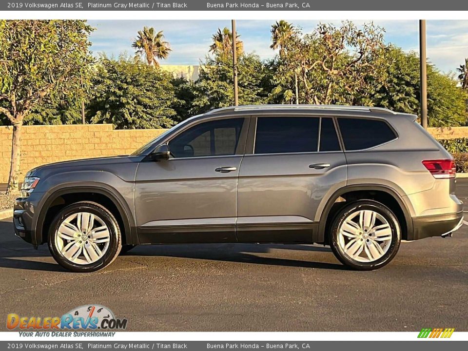 2019 Volkswagen Atlas SE Platinum Gray Metallic / Titan Black Photo #7