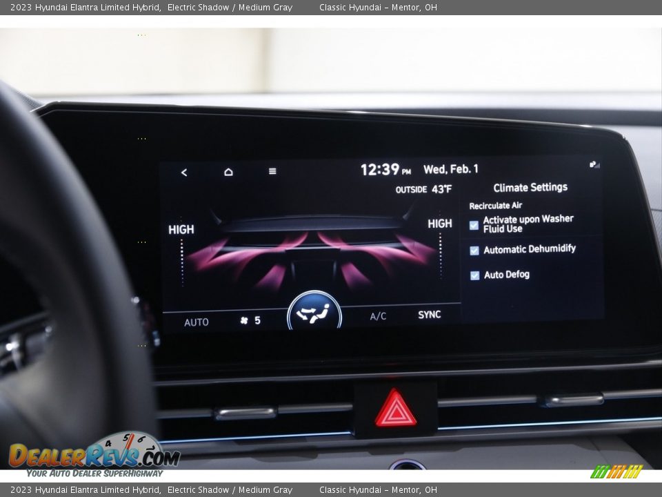 2023 Hyundai Elantra Limited Hybrid Electric Shadow / Medium Gray Photo #13