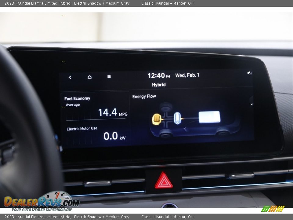 2023 Hyundai Elantra Limited Hybrid Electric Shadow / Medium Gray Photo #14