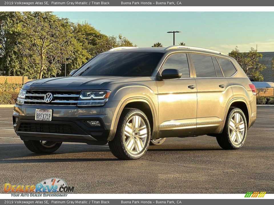 2019 Volkswagen Atlas SE Platinum Gray Metallic / Titan Black Photo #8