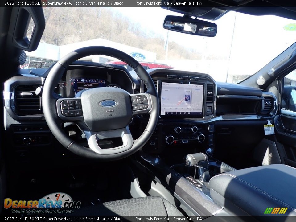 2023 Ford F150 XLT SuperCrew 4x4 Iconic Silver Metallic / Black Photo #13
