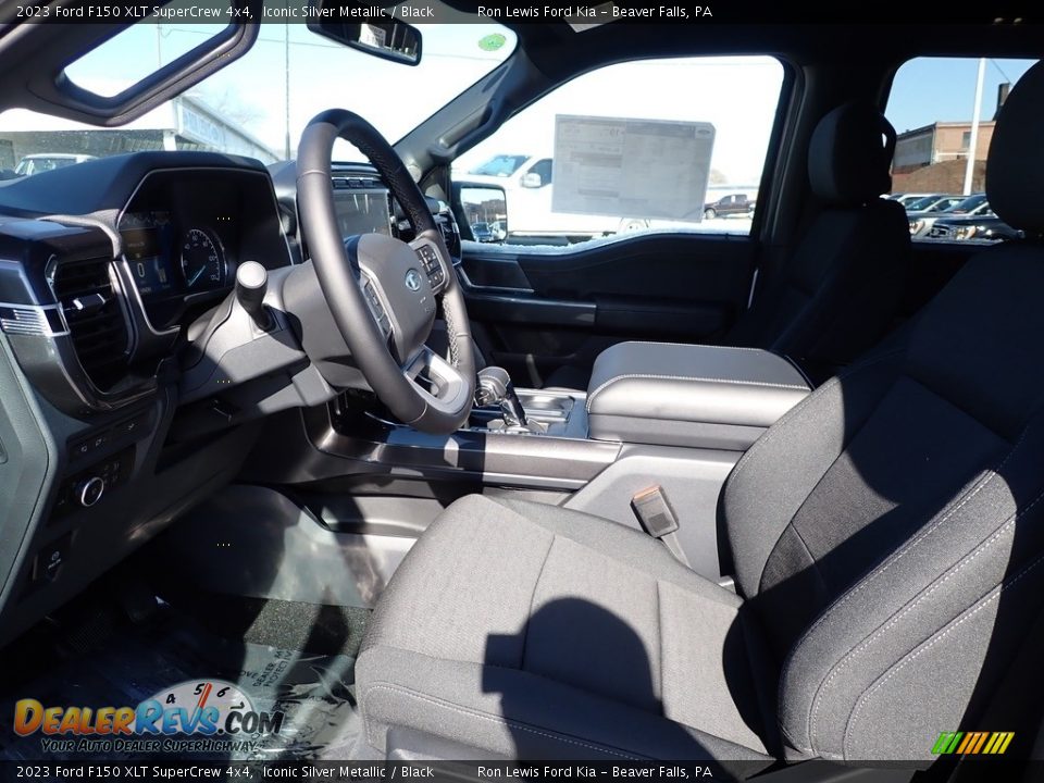 2023 Ford F150 XLT SuperCrew 4x4 Iconic Silver Metallic / Black Photo #14