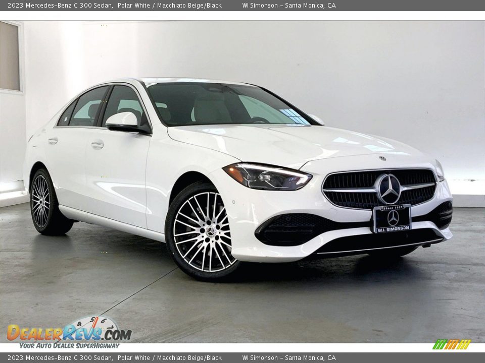 2023 Mercedes-Benz C 300 Sedan Polar White / Macchiato Beige/Black Photo #12