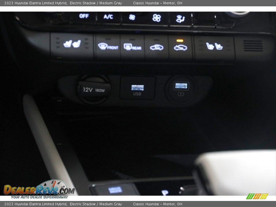 2023 Hyundai Elantra Limited Hybrid Electric Shadow / Medium Gray Photo #17