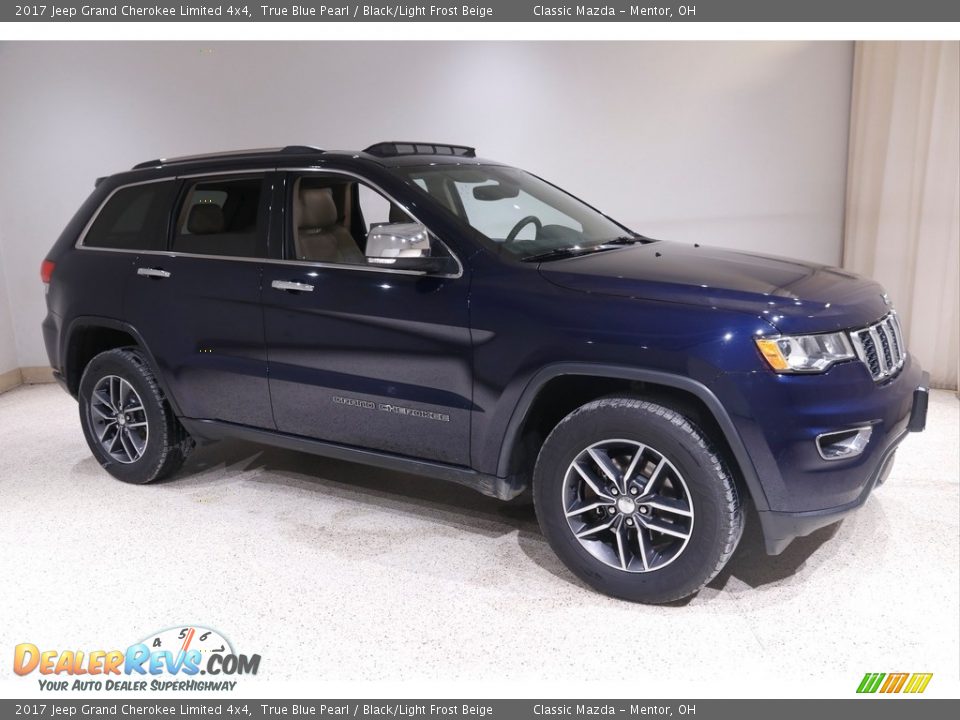 2017 Jeep Grand Cherokee Limited 4x4 True Blue Pearl / Black/Light Frost Beige Photo #1