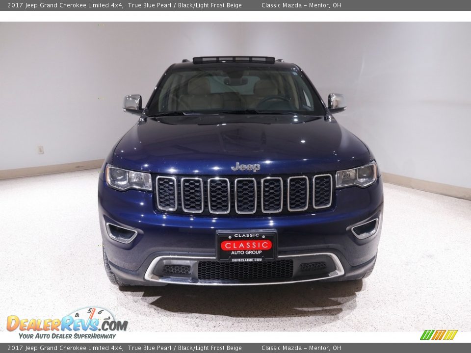2017 Jeep Grand Cherokee Limited 4x4 True Blue Pearl / Black/Light Frost Beige Photo #2