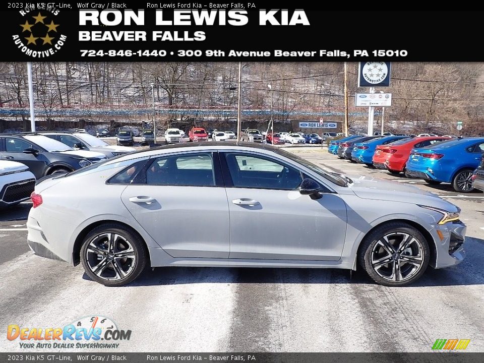 2023 Kia K5 GT-Line Wolf Gray / Black Photo #1
