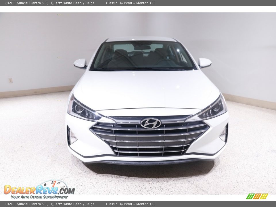 2020 Hyundai Elantra SEL Quartz White Pearl / Beige Photo #2