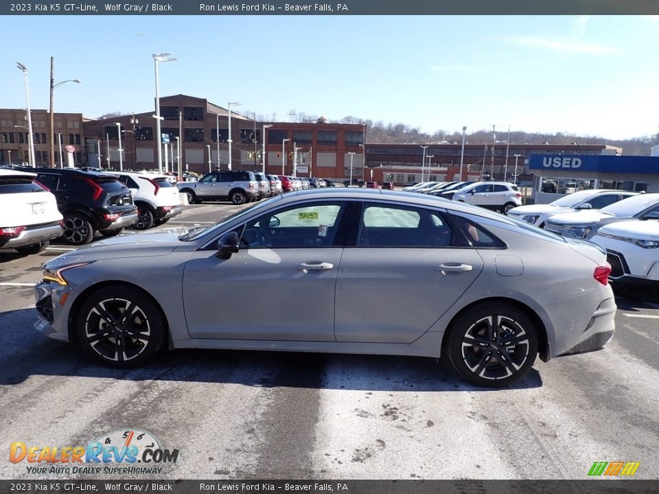 2023 Kia K5 GT-Line Wolf Gray / Black Photo #5