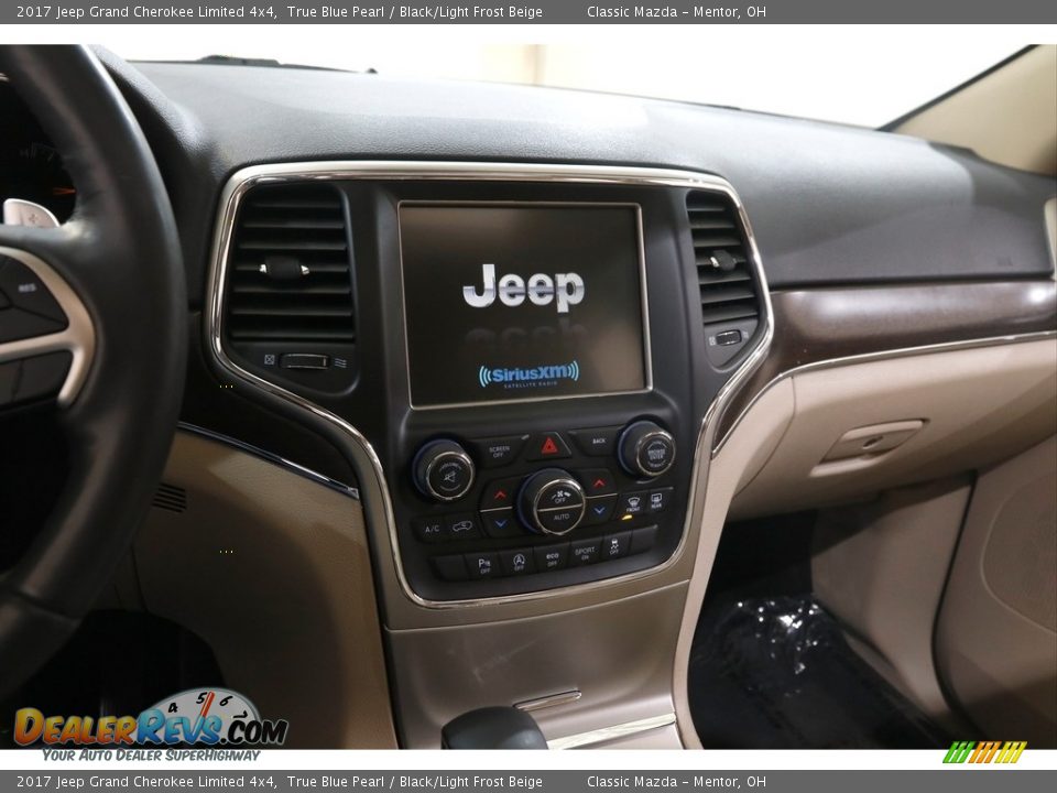 2017 Jeep Grand Cherokee Limited 4x4 True Blue Pearl / Black/Light Frost Beige Photo #9