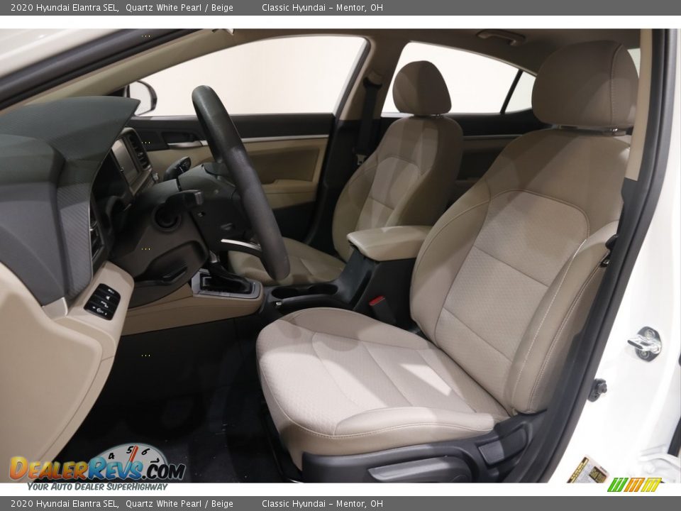 2020 Hyundai Elantra SEL Quartz White Pearl / Beige Photo #5