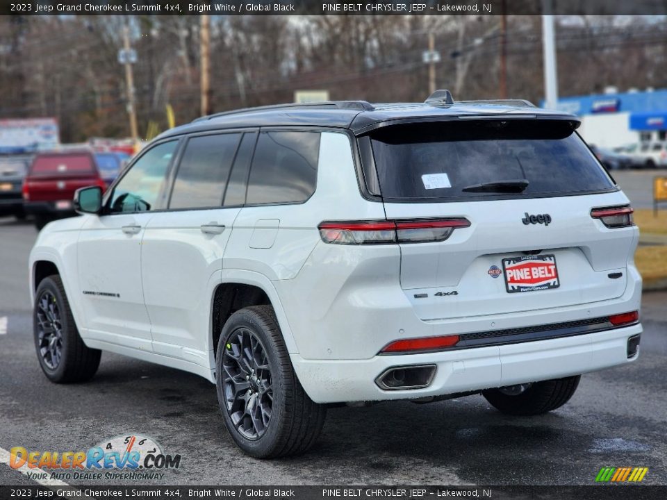 2023 Jeep Grand Cherokee L Summit 4x4 Bright White / Global Black Photo #4