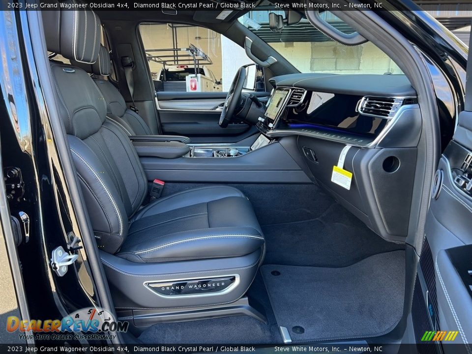2023 Jeep Grand Wagoneer Obsidian 4x4 Diamond Black Crystal Pearl / Global Black Photo #27