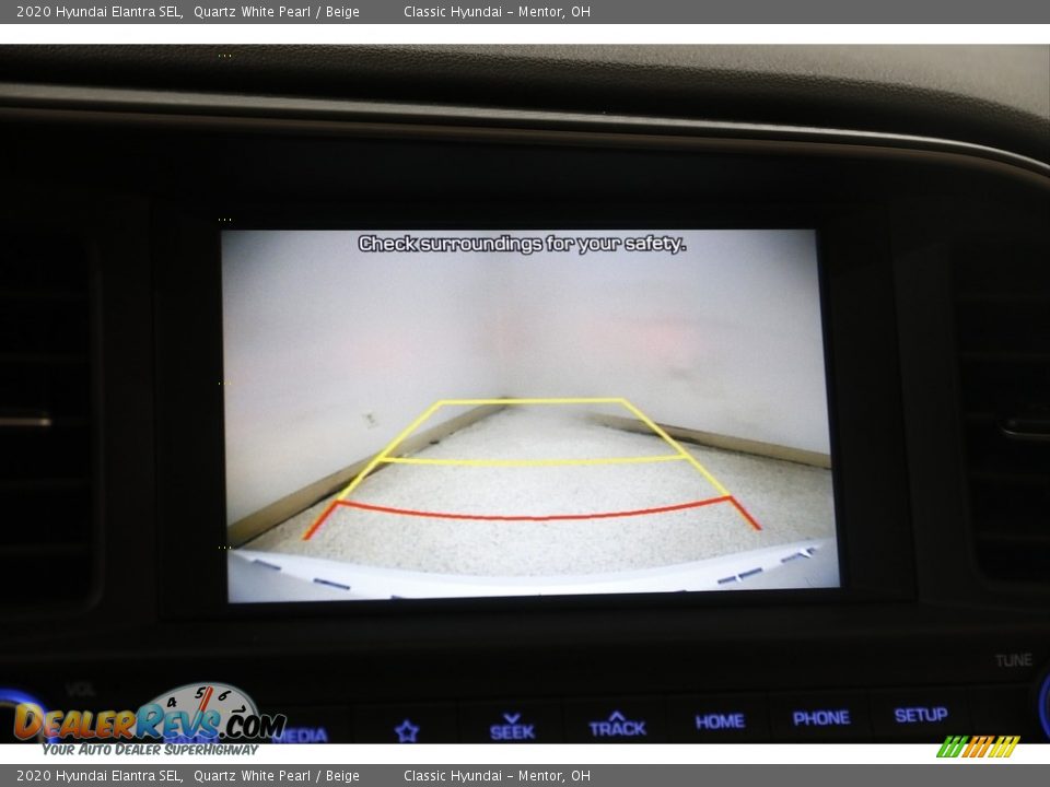 2020 Hyundai Elantra SEL Quartz White Pearl / Beige Photo #11