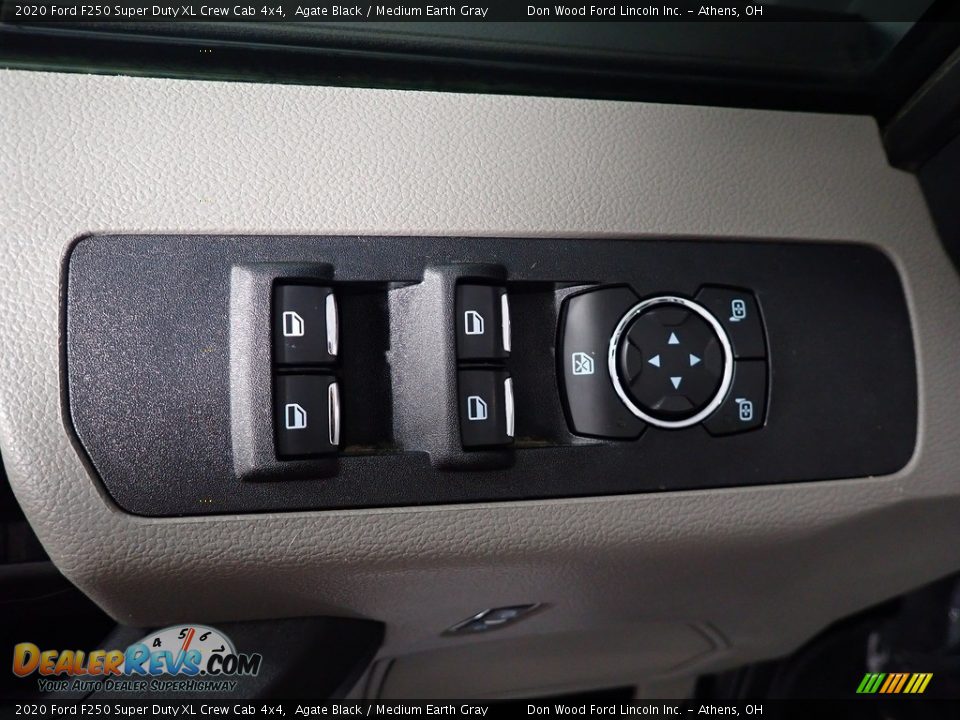 2020 Ford F250 Super Duty XL Crew Cab 4x4 Agate Black / Medium Earth Gray Photo #15