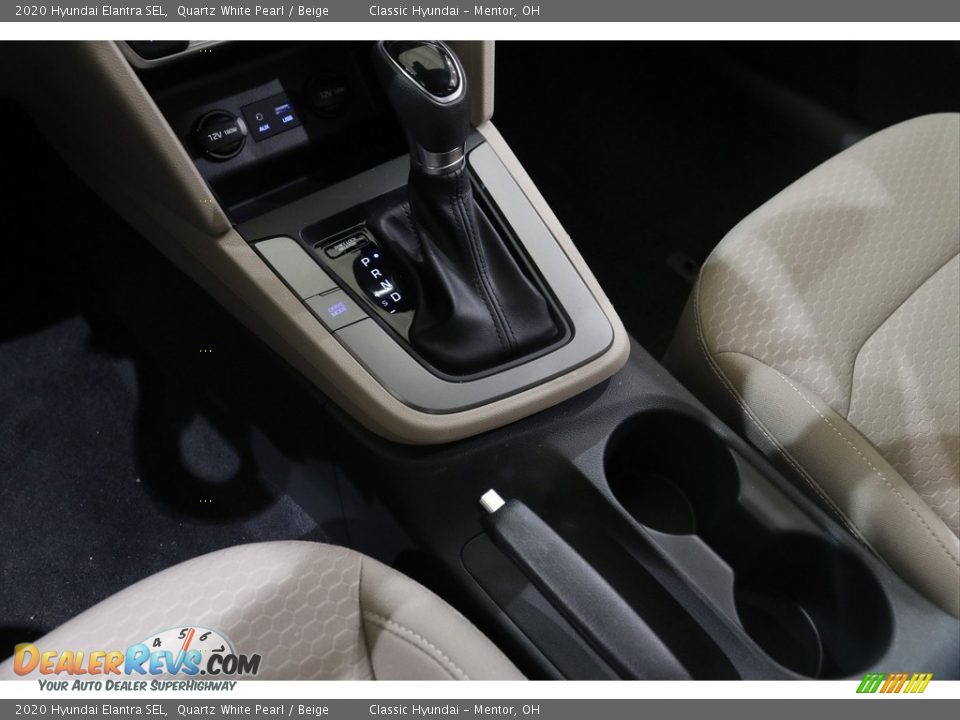 2020 Hyundai Elantra SEL Quartz White Pearl / Beige Photo #13