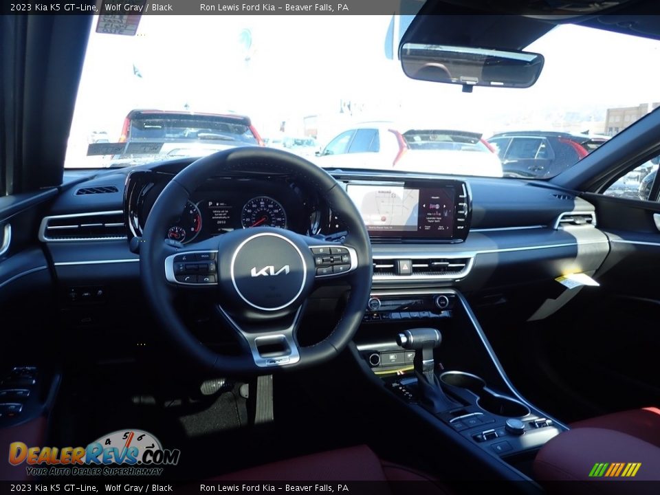 2023 Kia K5 GT-Line Wolf Gray / Black Photo #13