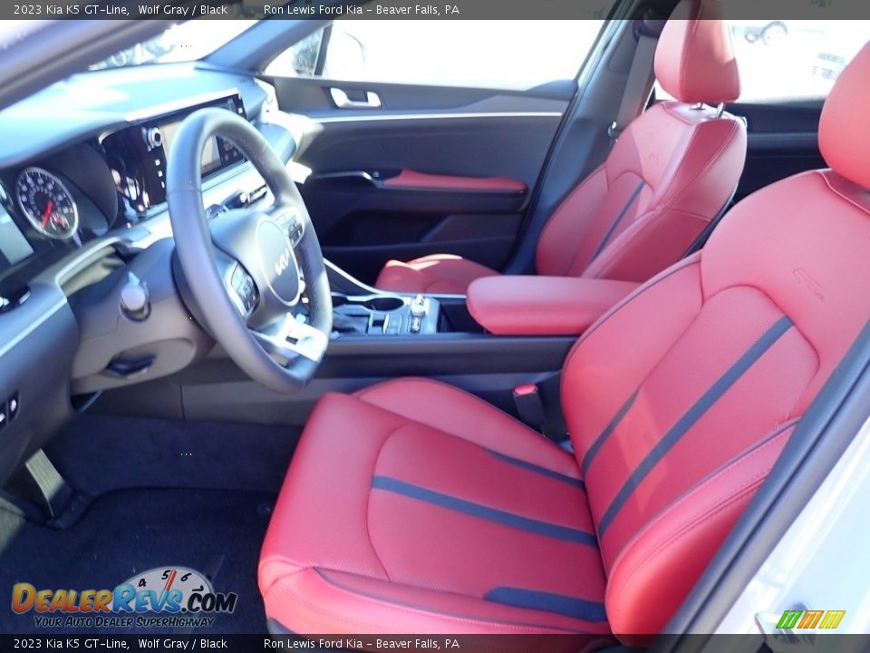 2023 Kia K5 GT-Line Wolf Gray / Black Photo #14