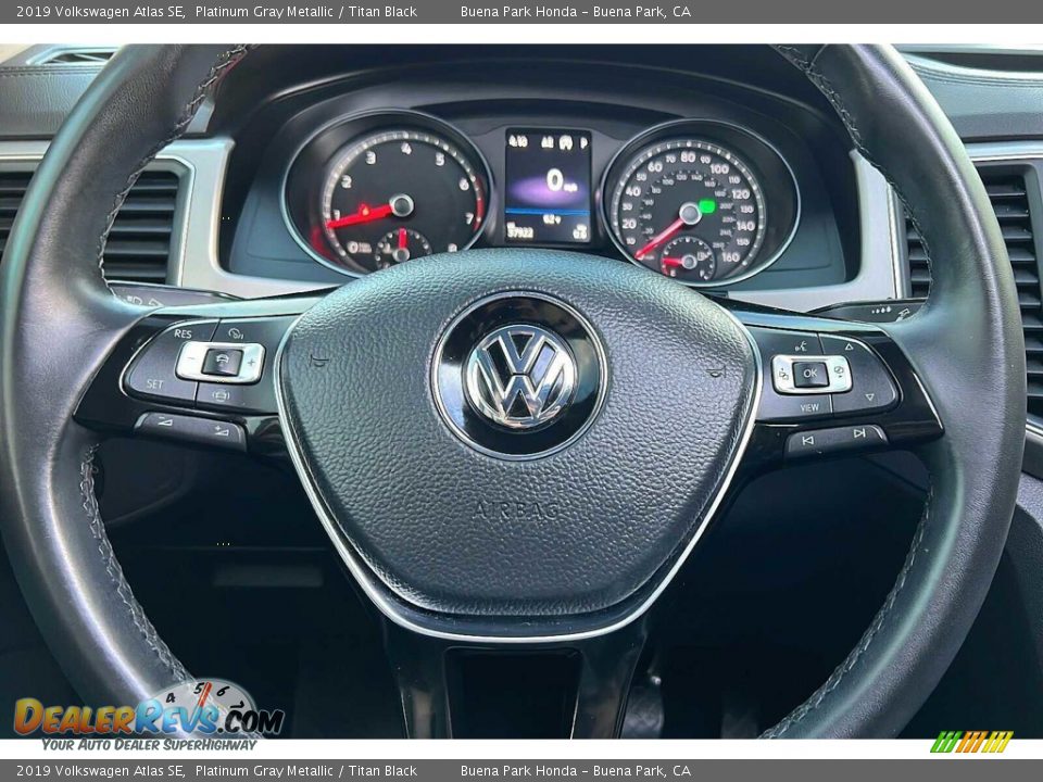 2019 Volkswagen Atlas SE Platinum Gray Metallic / Titan Black Photo #28