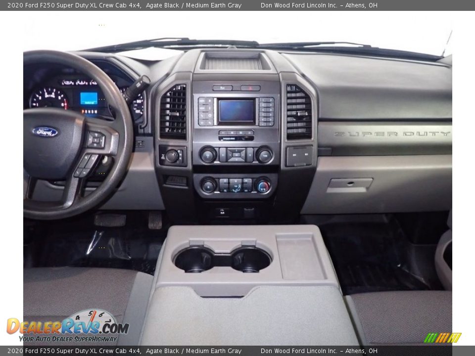 2020 Ford F250 Super Duty XL Crew Cab 4x4 Agate Black / Medium Earth Gray Photo #19