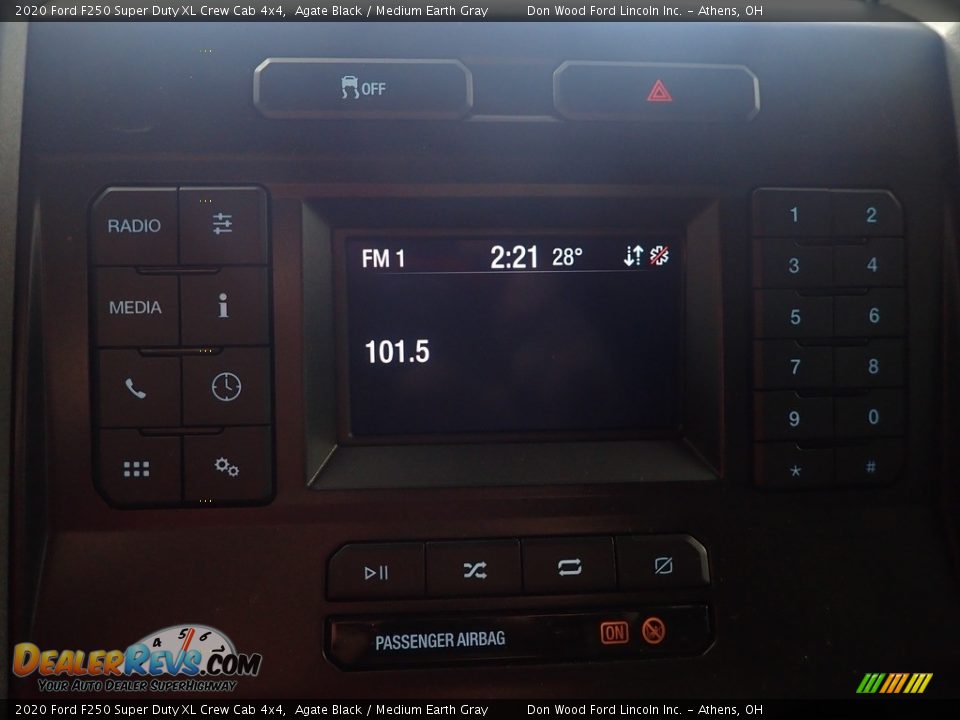 2020 Ford F250 Super Duty XL Crew Cab 4x4 Agate Black / Medium Earth Gray Photo #20