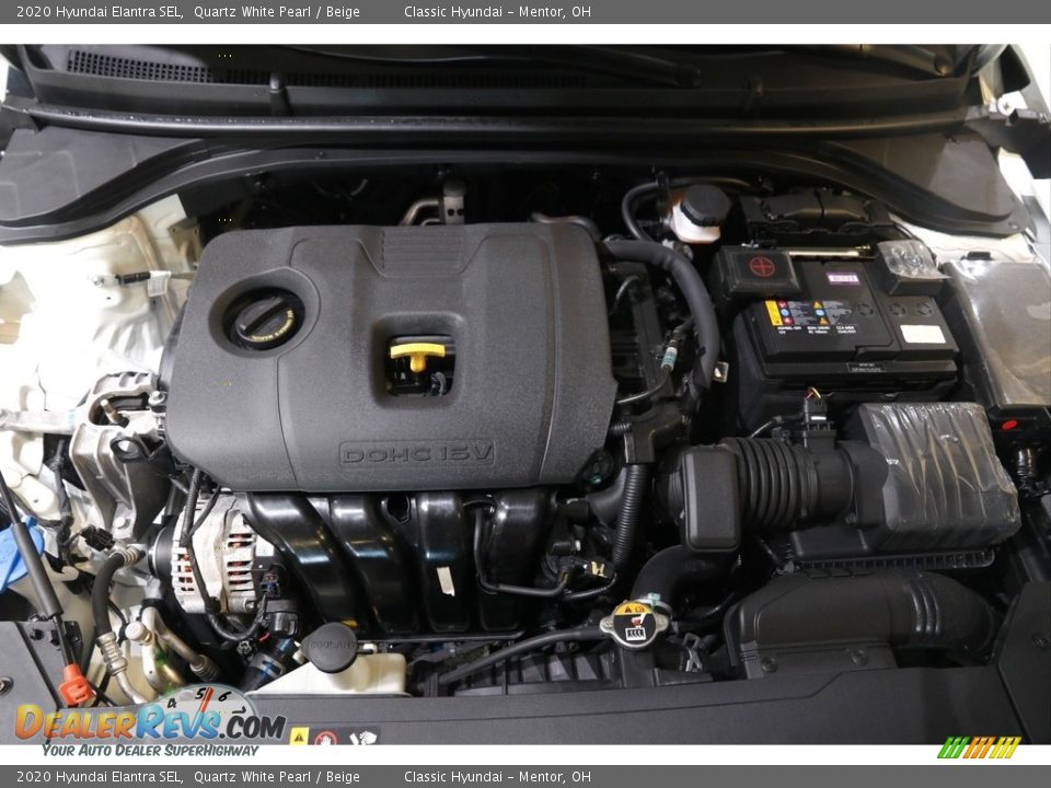 2020 Hyundai Elantra SEL Quartz White Pearl / Beige Photo #18