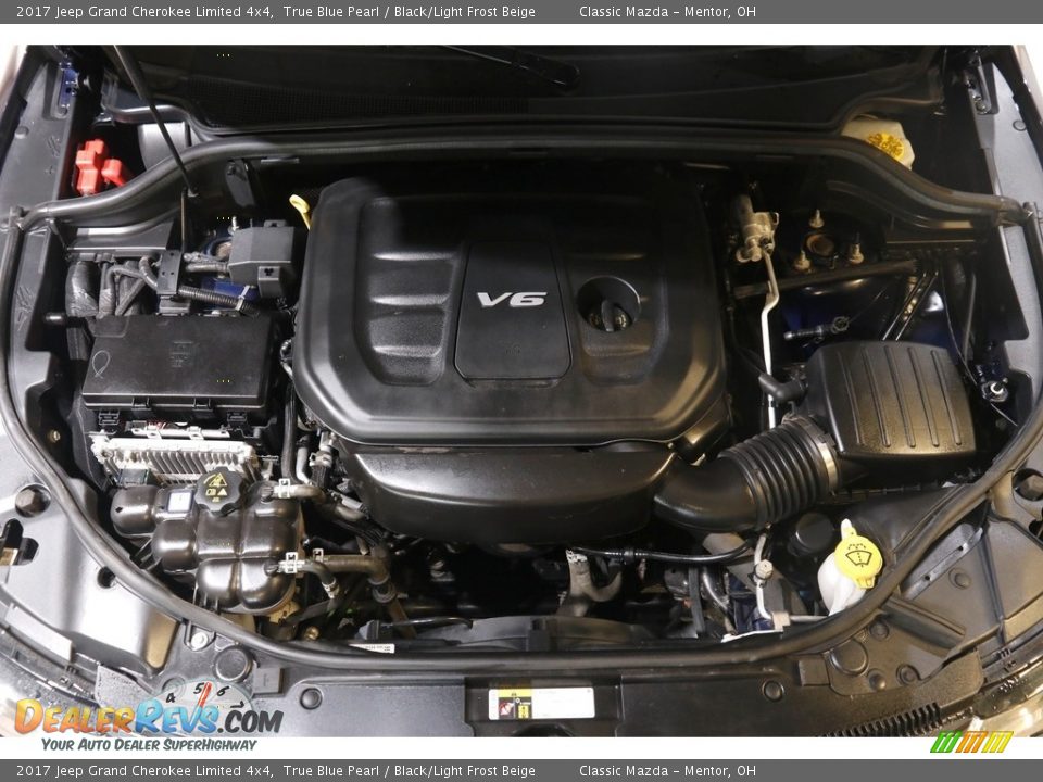 2017 Jeep Grand Cherokee Limited 4x4 True Blue Pearl / Black/Light Frost Beige Photo #23