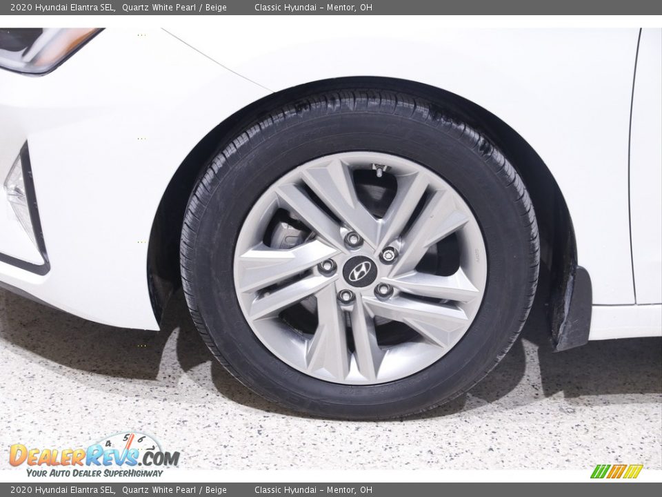 2020 Hyundai Elantra SEL Quartz White Pearl / Beige Photo #19