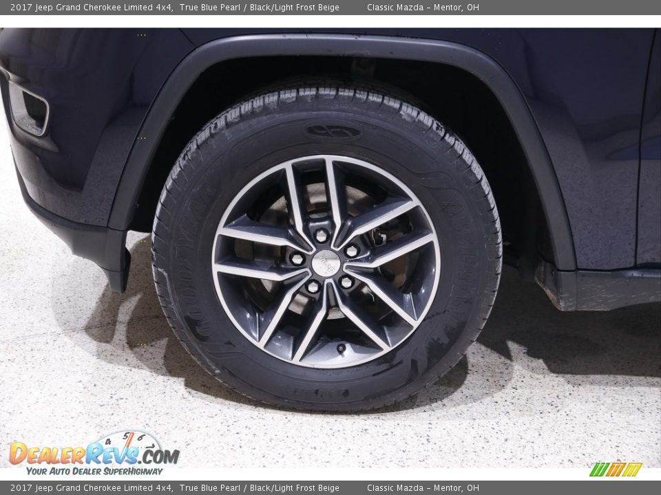 2017 Jeep Grand Cherokee Limited 4x4 True Blue Pearl / Black/Light Frost Beige Photo #24