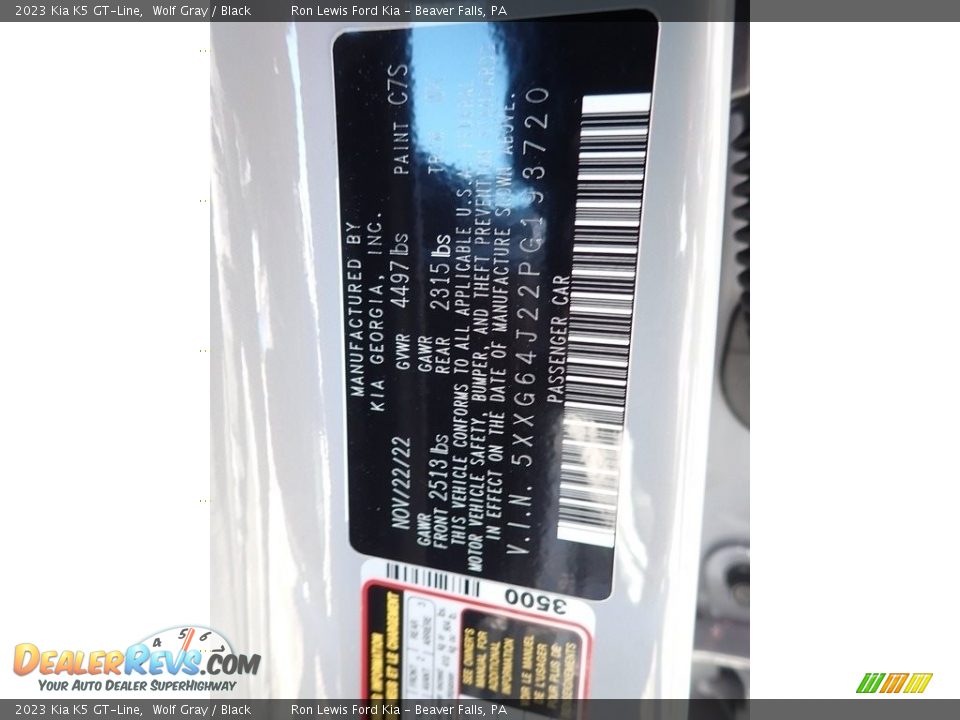 2023 Kia K5 GT-Line Wolf Gray / Black Photo #20