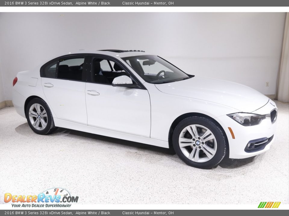 2016 BMW 3 Series 328i xDrive Sedan Alpine White / Black Photo #1