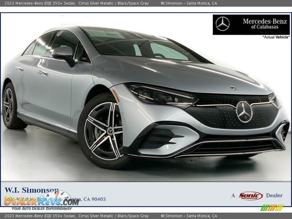 2023 Mercedes-Benz EQE 350+ Sedan Cirrus Silver Metallic / Black/Space Gray Photo #1