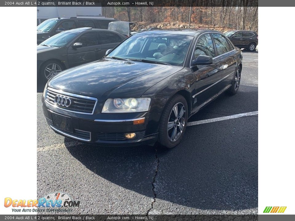 2004 Audi A8 L 4.2 quattro Brilliant Black / Black Photo #1