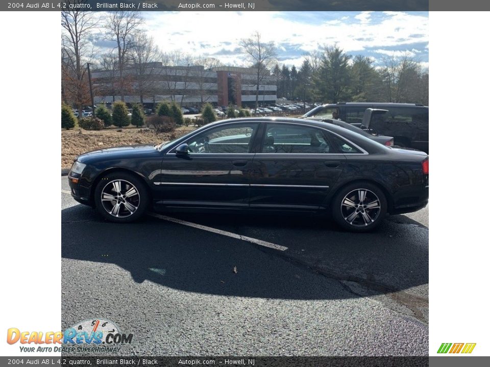 2004 Audi A8 L 4.2 quattro Brilliant Black / Black Photo #2