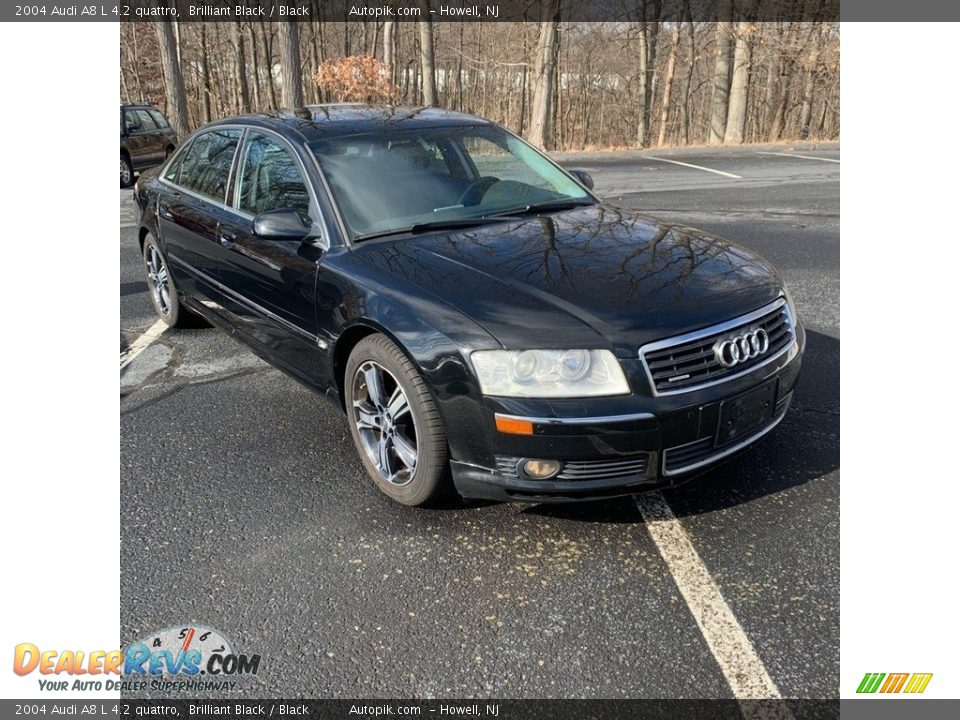 2004 Audi A8 L 4.2 quattro Brilliant Black / Black Photo #7