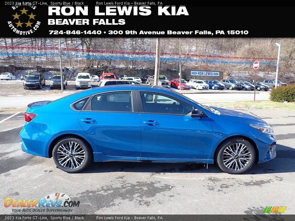 2023 Kia Forte GT-Line Sporty Blue / Black Photo #1