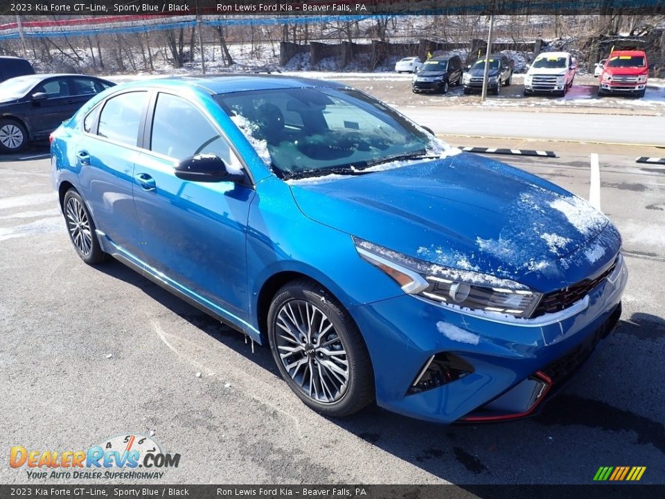 2023 Kia Forte GT-Line Sporty Blue / Black Photo #2