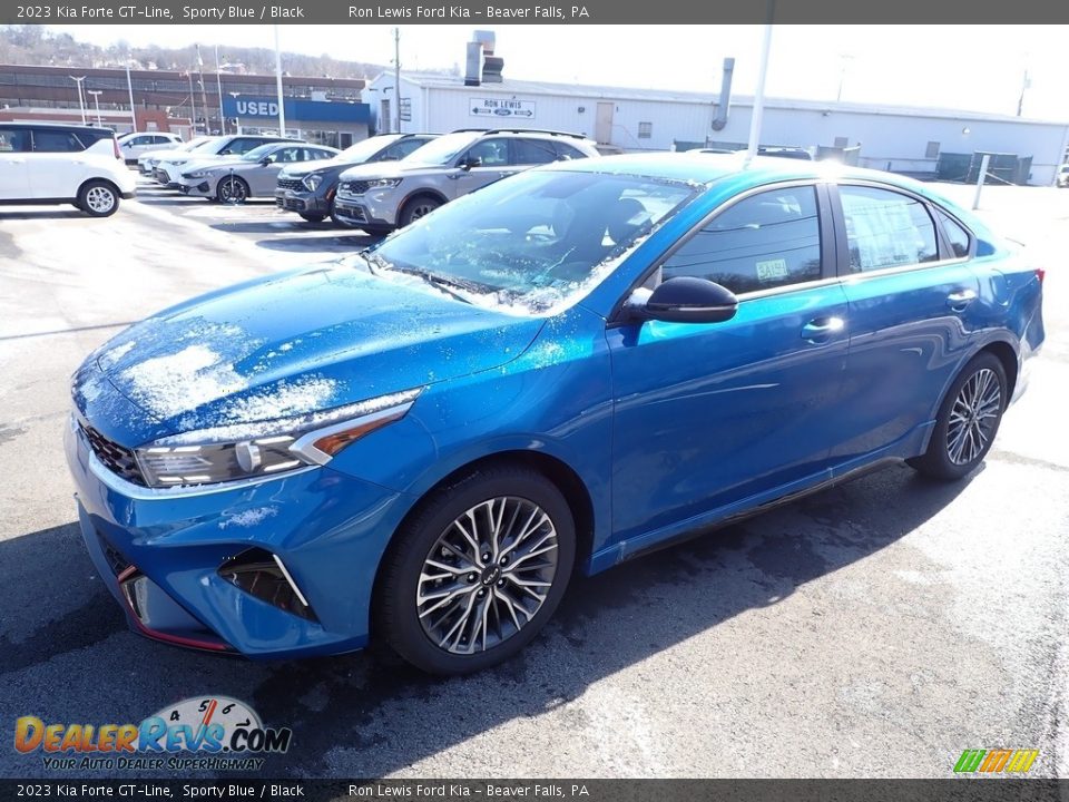 2023 Kia Forte GT-Line Sporty Blue / Black Photo #4
