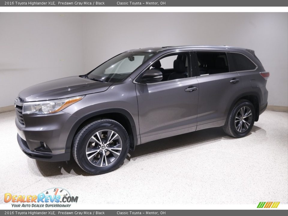 2016 Toyota Highlander XLE Predawn Gray Mica / Black Photo #3