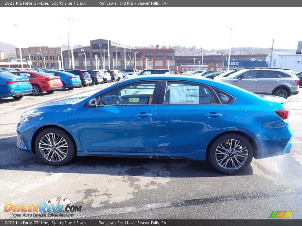 2023 Kia Forte GT-Line Sporty Blue / Black Photo #5