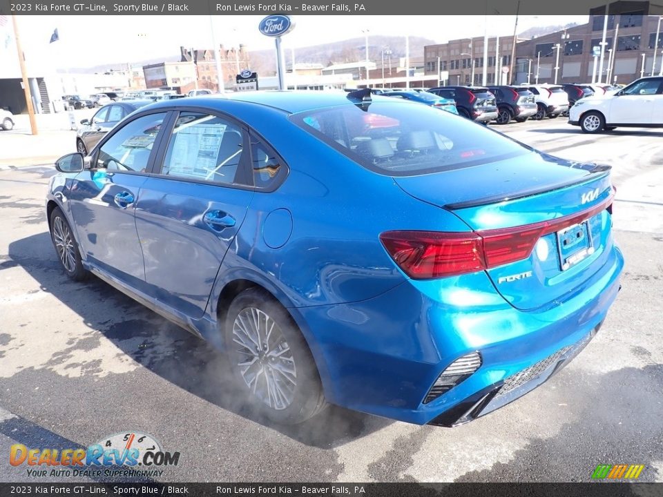 2023 Kia Forte GT-Line Sporty Blue / Black Photo #6