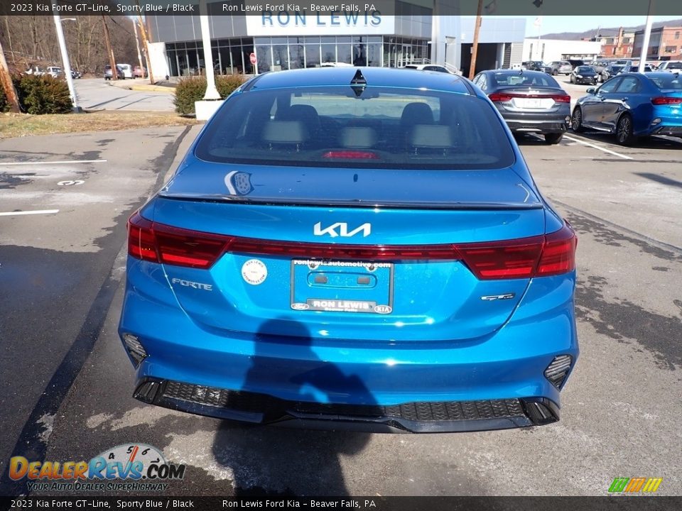 2023 Kia Forte GT-Line Sporty Blue / Black Photo #7