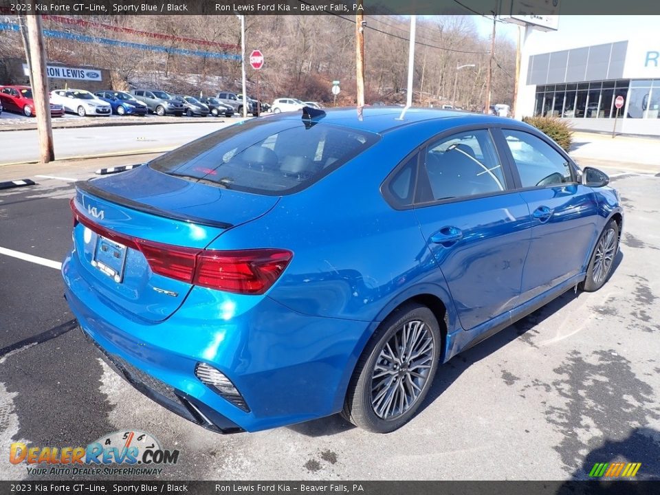2023 Kia Forte GT-Line Sporty Blue / Black Photo #8