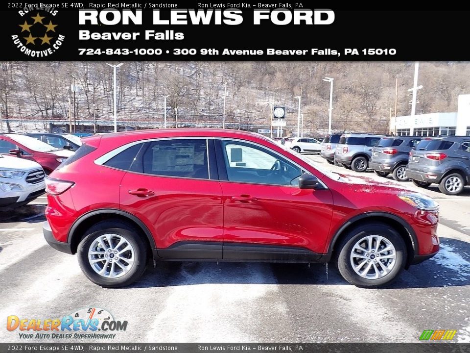 2022 Ford Escape SE 4WD Rapid Red Metallic / Sandstone Photo #1